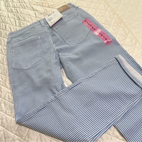 Seven7 Blue and White Striped Denims - Picture 2 of 15